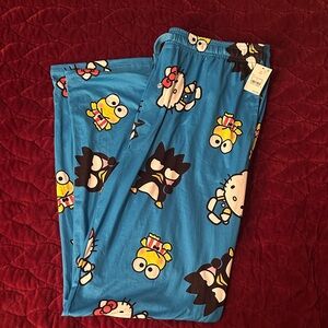 Hello Kitty Blue Cartoon Pajama Pants
